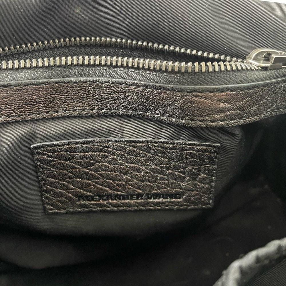 ALEXANDER WANG Pebbled Lambskin Rockie Duffel in Black  and Nickel hardware - Picture 13 of 15